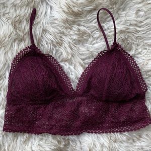VS Maroon Bralette
